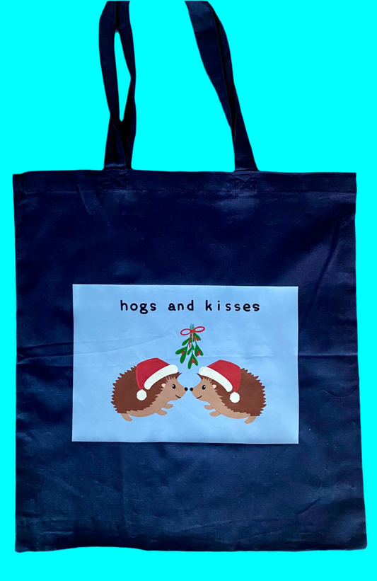 Hogs and Kisses Tote Bag