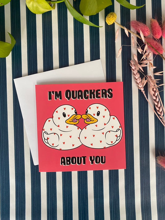 Quackers Greeting Card