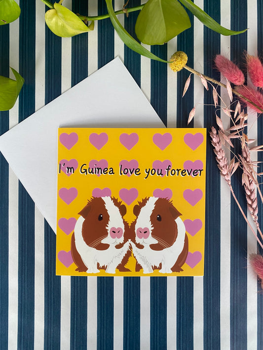 Guinea Pig Greeting Card