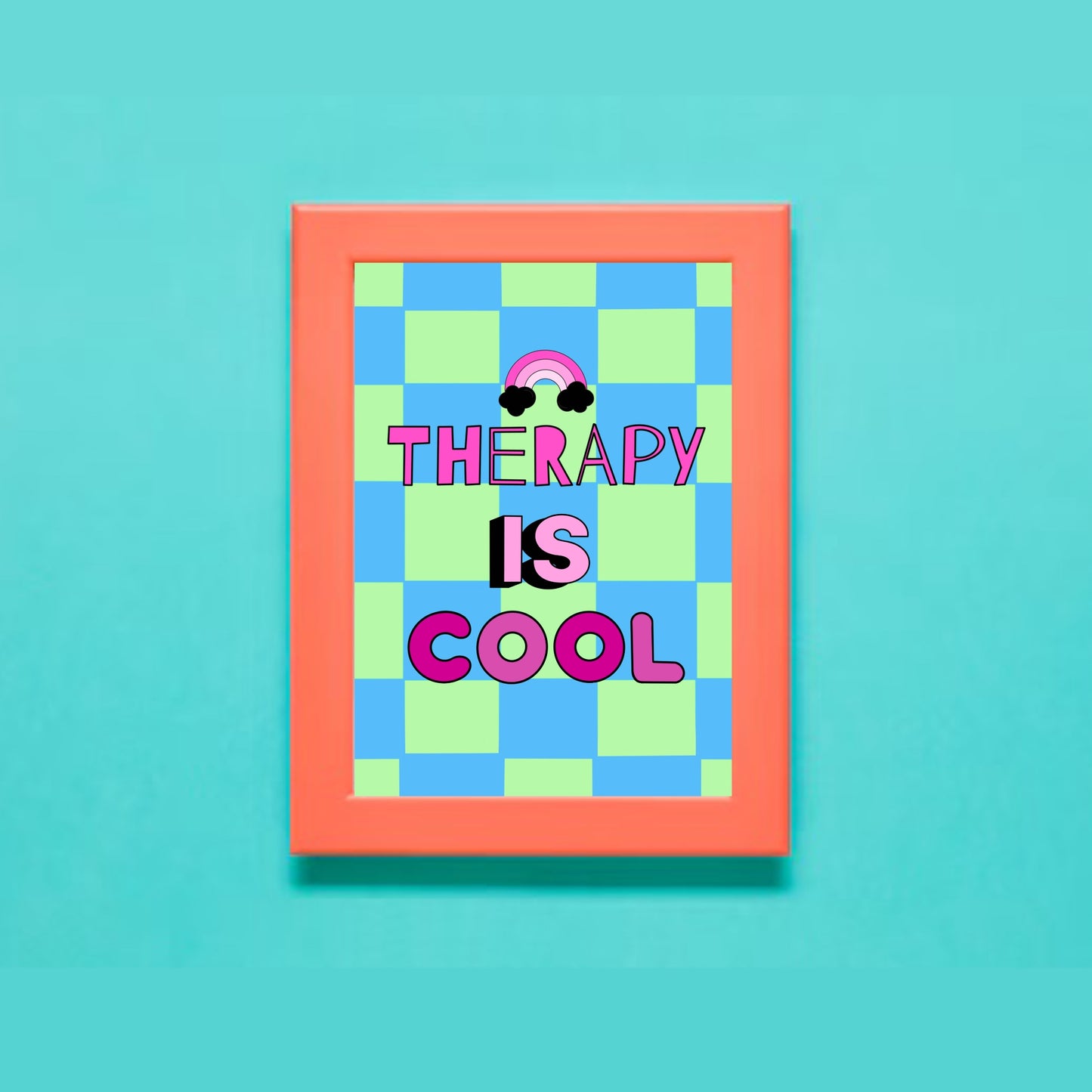 Therapy Is Cool Digital Art Print