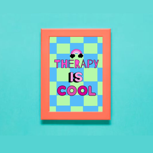 Therapy Is Cool Digital Art Print