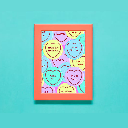 Love Hearts Digital Art Print