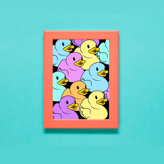 All The Ducks Digital Art Print